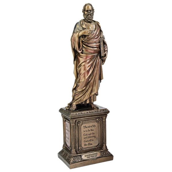 Design Toscano Socrates, Master of Western Philosophy Statue WU75534